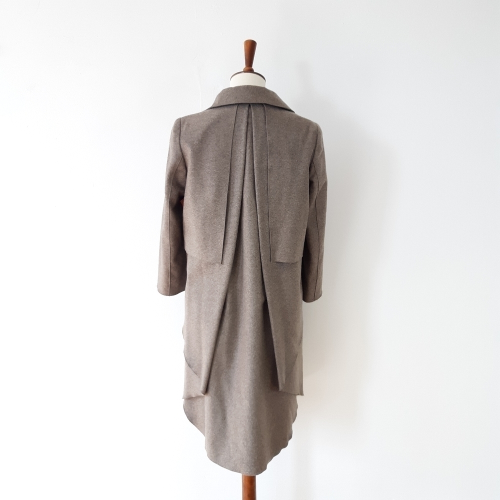 Proenza Schouler | Wool Cashmere Coat in Tan - Picture 5 of 9